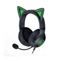 Headset Gaming Razer Kraken Kitty V2, Chroma RGB, Micrófono integrado, conexión USB, color Negro