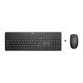 Combo Teclado y Ratón (Mouse) Inalámbrico HP 235, mini receptor USB, Español, Negro