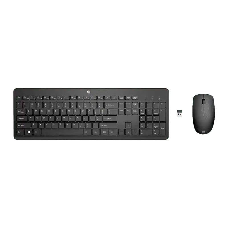 Combo Teclado y Ratón (Mouse) Inalámbrico HP 235, mini receptor USB, Español, Negro
