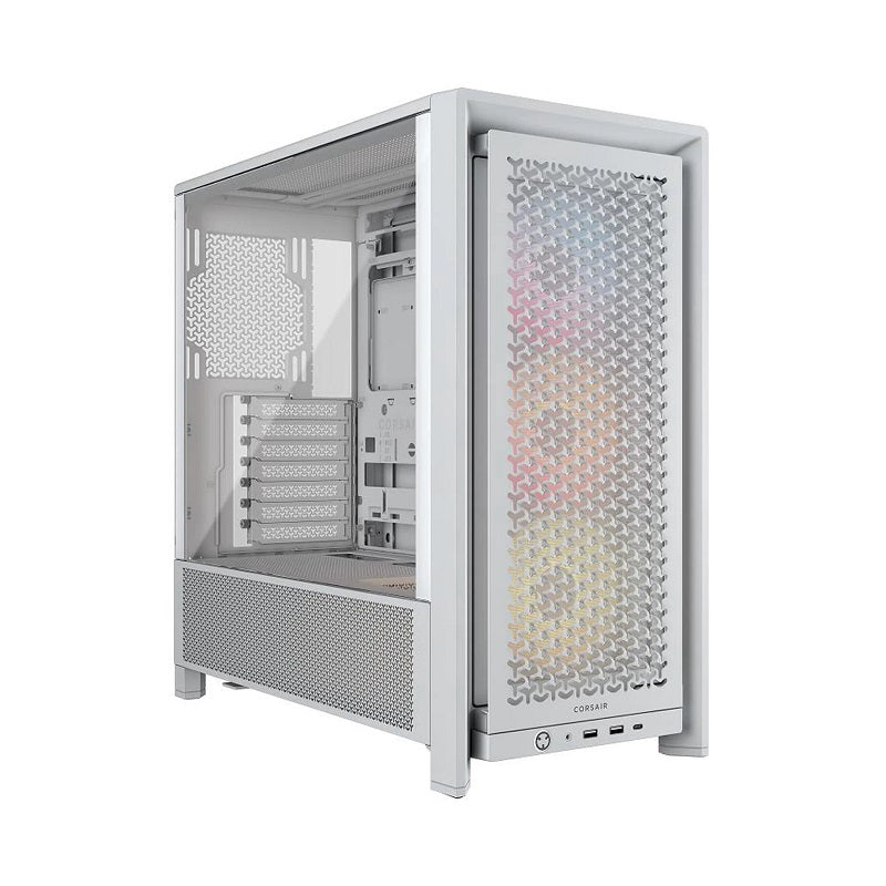 Gabinete Gaming CORSAIR FRAME 4000D RS ARGB, ATX Mid-Tower, 3x Fan incluidos, Blanco