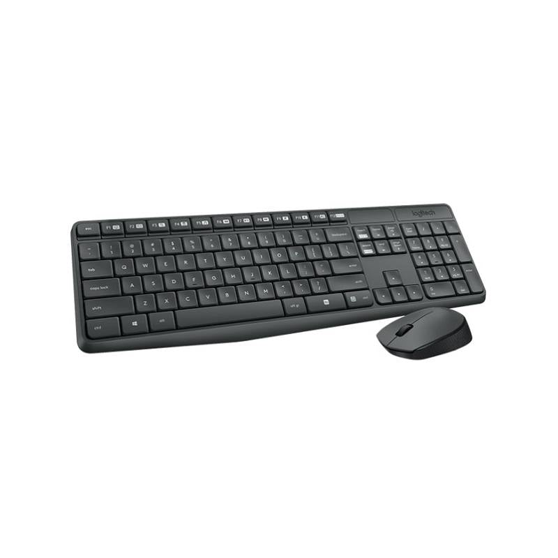 Combo Teclado y Ratón Inalámbrico, LOGITECH MK235, Español, Negro