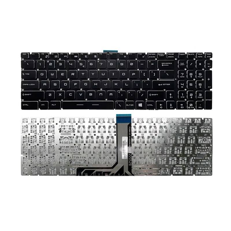 Teclado para MSI GP65 Leopard 9SD 9SE 10SDK 10SEK, Sin retroiluminación, Inglés