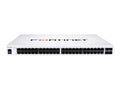 Fortinet FortiSwitch 148F-FPOE - Conmutador - Gestionado - 48 x 10/100/1000 (PoE+) + 4 x 10 Gigabit SFP+ - flujo de aire lateral hacia atrás - montaje en rack - PoE+ (740 W)