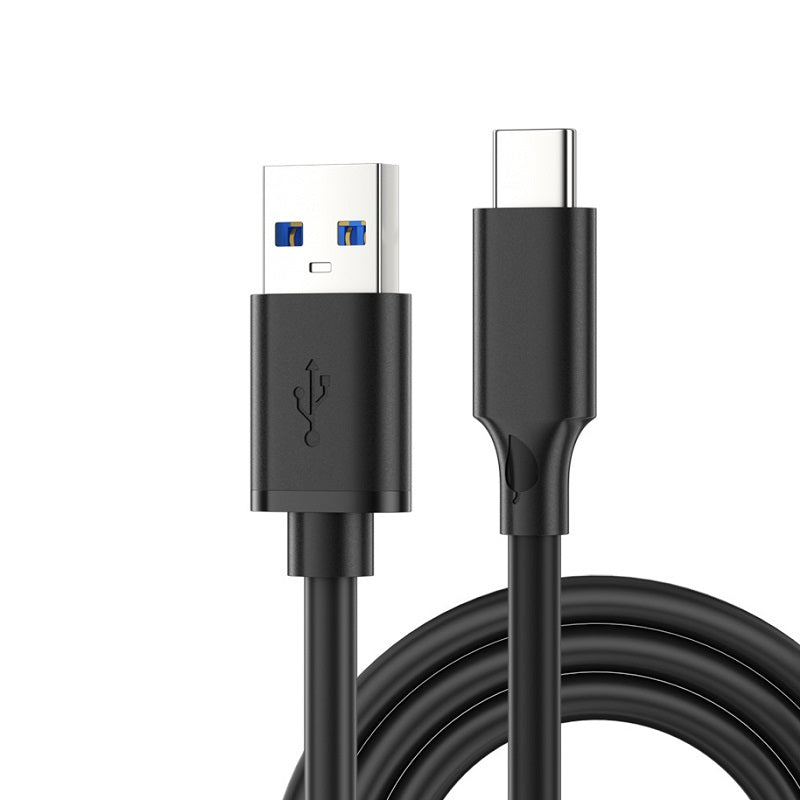 Cable USB 3.0 a USB Tipo C T-VISION de 1.5 Metro, soporta carga rápida 3A 60W 10Gbps, color negro Clásico