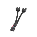 Cable de extensión USB para placa base de ordenador, Audio HD, 12cm, 9 pines, tipo Y