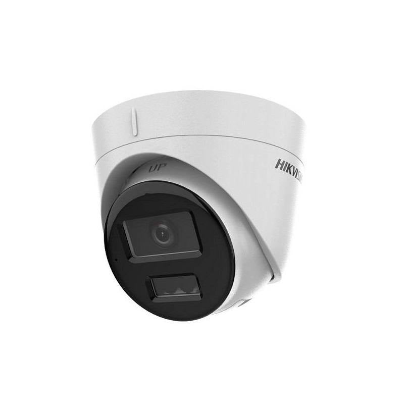Cámara IP Domo Hikvision, POE, 2.8mm, 2MP, 3D DNR, IR 30m, Smart Hybrid Light, Micrófono, Outdoor/Indoor, IP67, Metal y plástico