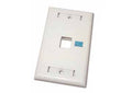 TAPA PARA MOLDURA LANPRO RJ45 ,1 SALIDA, VERTICAL, CON ETIQUETAS