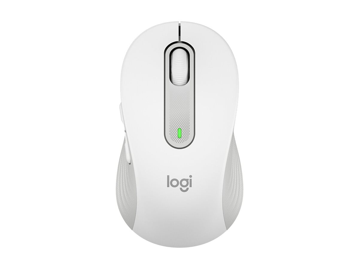 Logitech Signature M650 - Ratón - manos pequeñas - diestro y zurdo - inalámbrico - 2.4 GHz, Bluetooth - receptor de USB Logitech Logi Bolt - blanco hueso