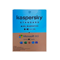 Programa Antivirus KASPERSKY STANDARD, para 3 Dispositivos, Suscripción de 1 Año + Microsoft 365 Personal, 1 dispositivo, suscripción de 1 Año