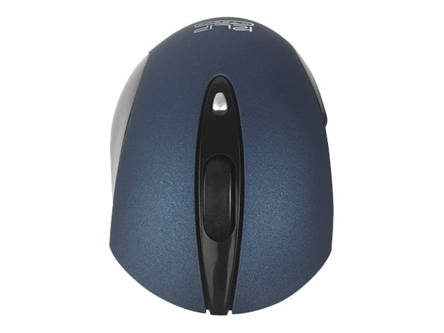 Klip Xtreme GhosTouch KMW-400 - Ratón - ergonómico - óptico - 3 botones - inalámbrico - 2.4 GHz - receptor inalámbrico USB - azul