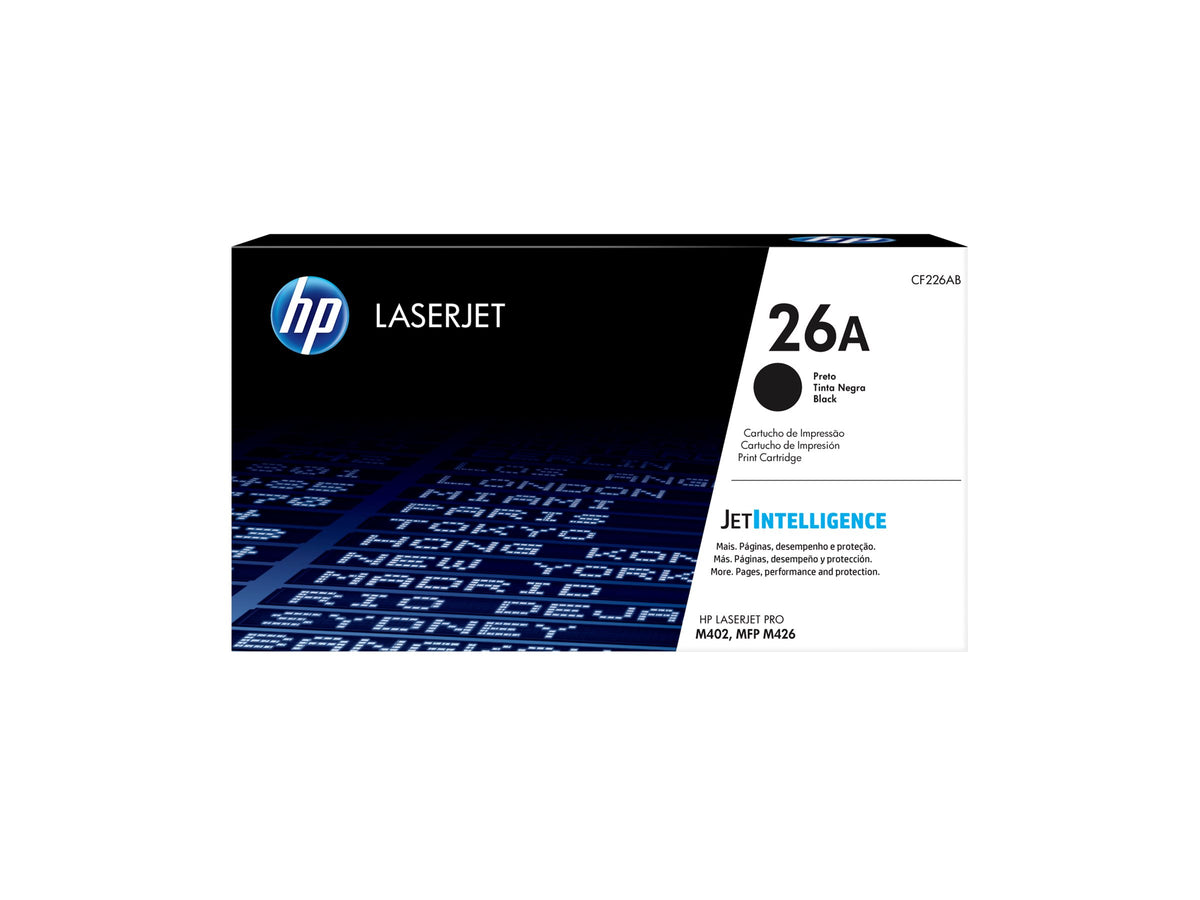 HP 26A - Negro - original - LaserJet - cartucho de tóner (CF226A) - para LaserJet Pro M402, MFP M426