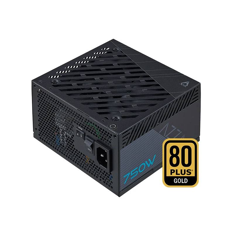 Fuente de poder AZZA de 750W Certificado 80+ GOLD, ATX 12V