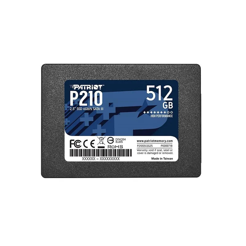 Disco de estado sólido SSD PATRIOT P210, 512GB, 2.5", SATA 3