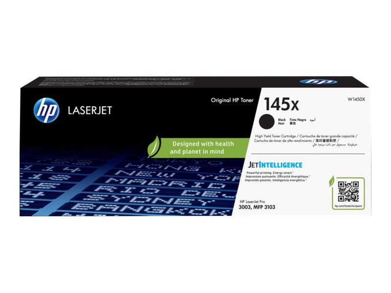 HP 145X - Alto rendimiento - negro - original - LaserJet - cartucho de tóner (W1450X) - para LaserJet Pro 3001, 3002, 3003, MFP 3101, MFP 3102, MFP 3103, MFP 3104, MFP3102