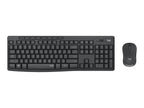 Logitech MK295 Silent - Juego de teclado y ratón - inalámbrico - 2.4 GHz - Black