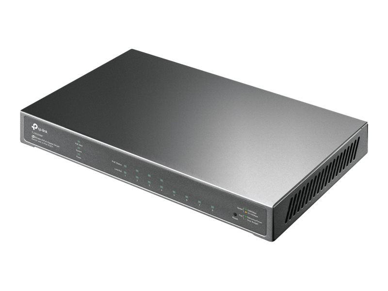 TP-Link JetStream TL-SG2008P - V1 - conmutador - inteligente - 4 x 10/100/1000 + 4 x 10/100/1000 (PoE+) - sobremesa - PoE+ (62 W)