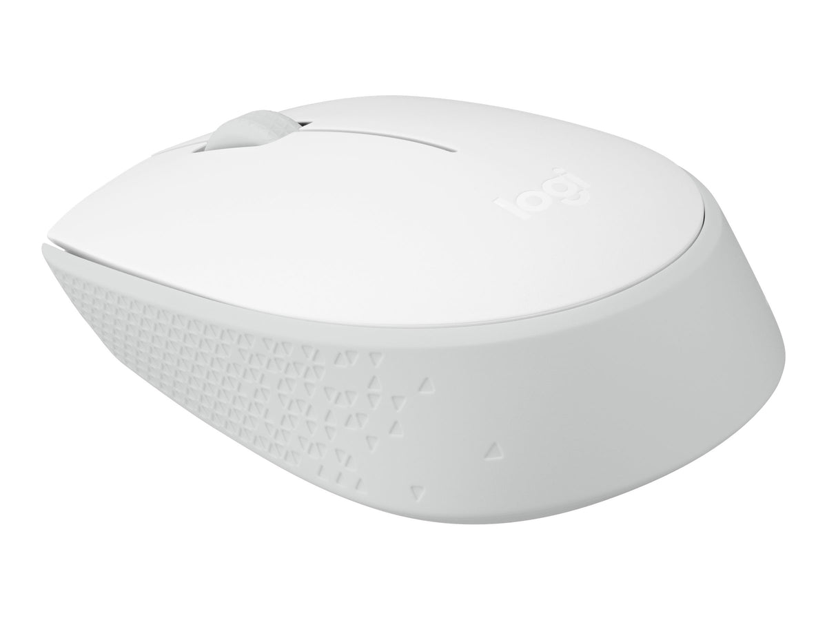 Logitech M170 Wireless Mouse, Ambidextrous, Off-white - Ratón - diestro y zurdo - óptico - 3 botones - inalámbrico - 2.4 GHz - receptor inalámbrico USB - blanco hueso