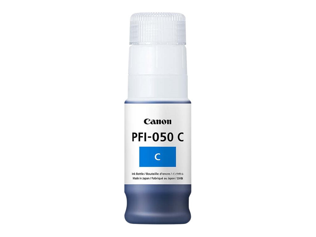 Canon PFI-050C - 70 ml - cián - original - depósito de tinta - para imagePROGRAF TC-20, TC-20M, TC-21, TC-21M