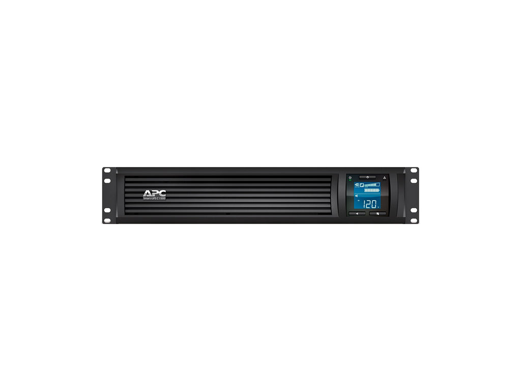 APC Smart-UPS C SMC1500-2UC - UPS (montaje en bastidor) - CA 120 V - 900 vatios - 1440 VA - USB, serial - conectores de salida: 6 - 2U - negro - con APC SmartConnect - para P/N: SCL500RM1UC, SCL500RM1UNC, SMTL1000RM2UC, SMTL750RM2UC, SMX2000LVNCUS, SMX300