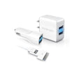 Energy Combo Duo USB 2.0 Travel Charging Kit w/Dual USB AC & USB Car Charger