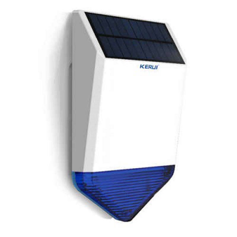 Sirena de Panel Solar T-VISION KR-SJ1, inalámbrica para sistemas de alarma con sonido de respuesta intermitente