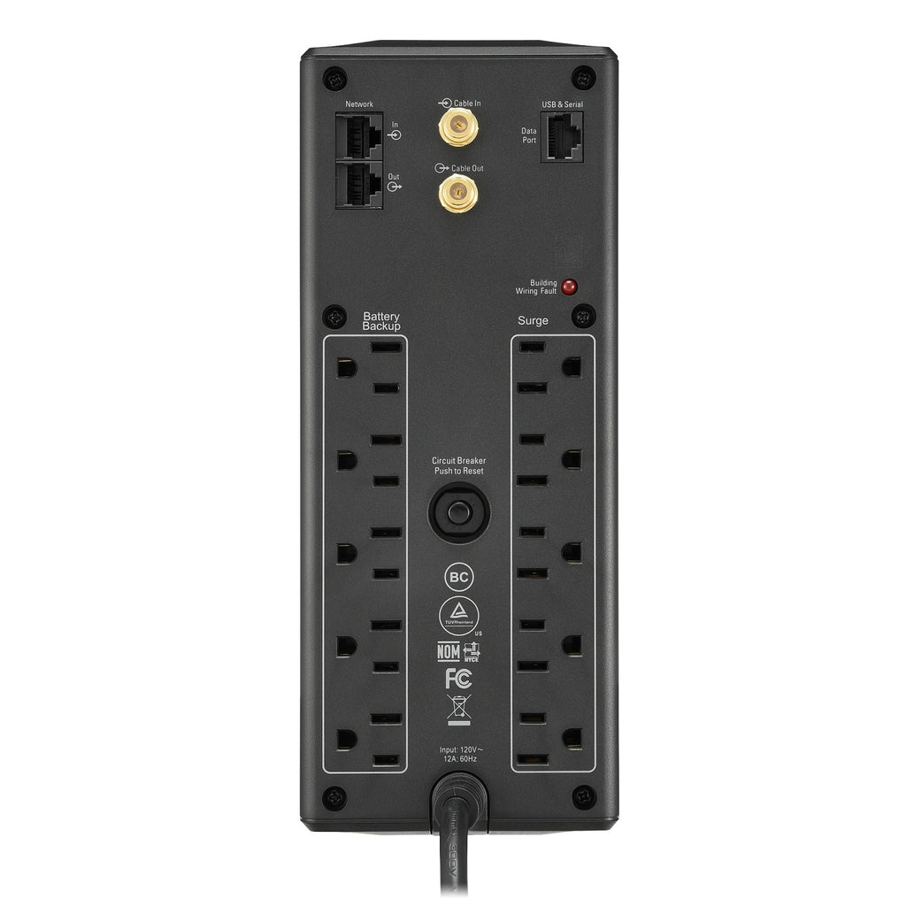 APC Back-UPS Pro BX1500M - UPS - CA 120 V - 900 vatios - 1500 VA - USB - conectores de salida: 10 - América Latina