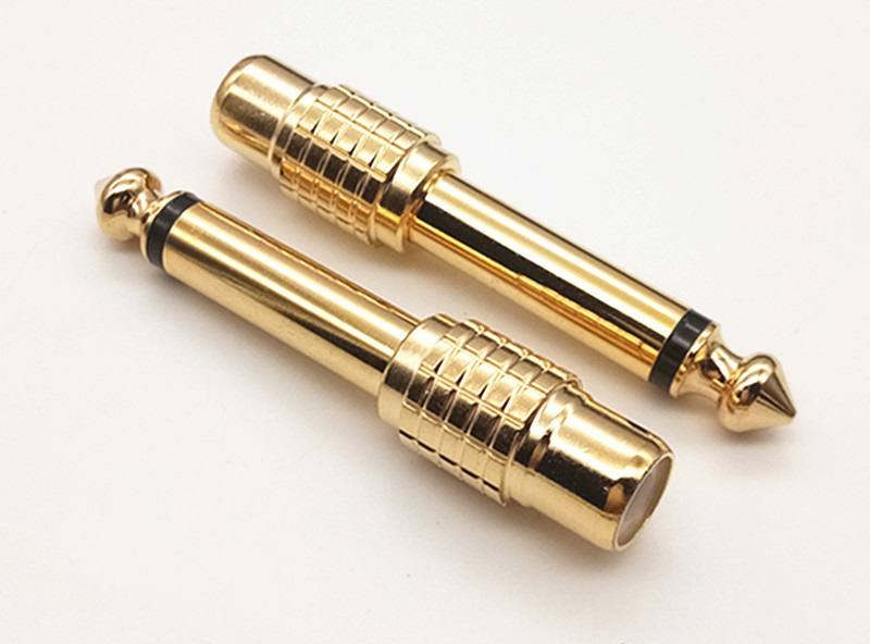 Adaptador de Audio 6.35 / 6.5mm a AV hembra mono