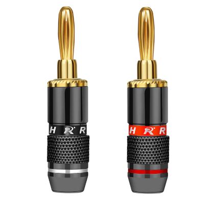 Adaptador de Audio 6.5mm hembra a Plug Banana 4.5mm