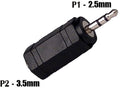 Adaptador de Audio de 2.5 Macho a 3.5 Hembra