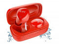 Audifonos iLuv Bubble Gum Air True, con tecnología inalámbrica Bluetooth 5.0, Micrófono, Rojo