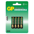 BATERÍA AAA GREENCELL GP- R03, 1.5V-4 UNIDADES, 24G-U4