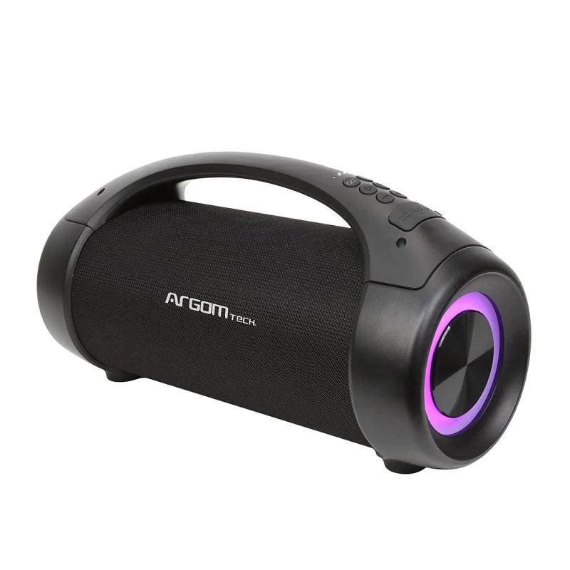 Bocina ARGOM Radyon+ Beats Premium, Conexión Bluetooth v5.0, Función TWS, Iluminación Led,  IPx5, Negro