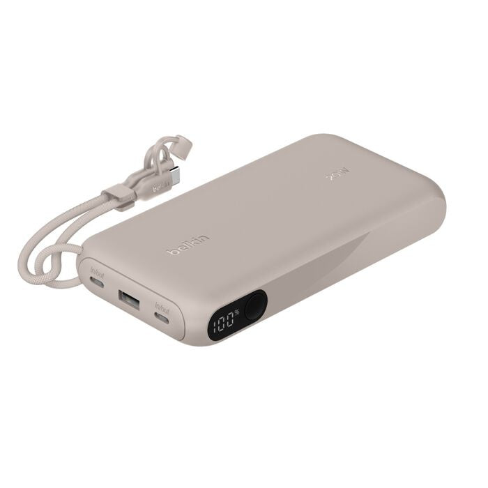 Belkin - Power bank - 20 Watt - Lithium - Para Universal - with Display Sand