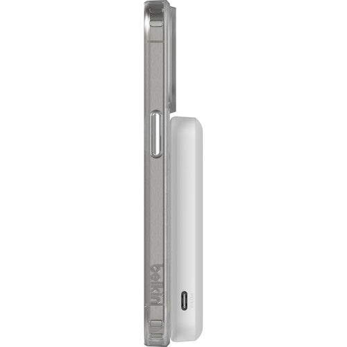 Belkin - Power bank - 15 Watt - Lithium - Para Universal - Qi2 5.000 mAh Stand White