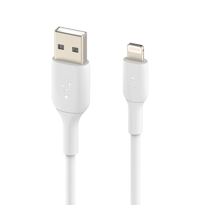 Belkin BoostCharge - Cable Lightning - Lightning macho a USB macho - 2 m - blanco