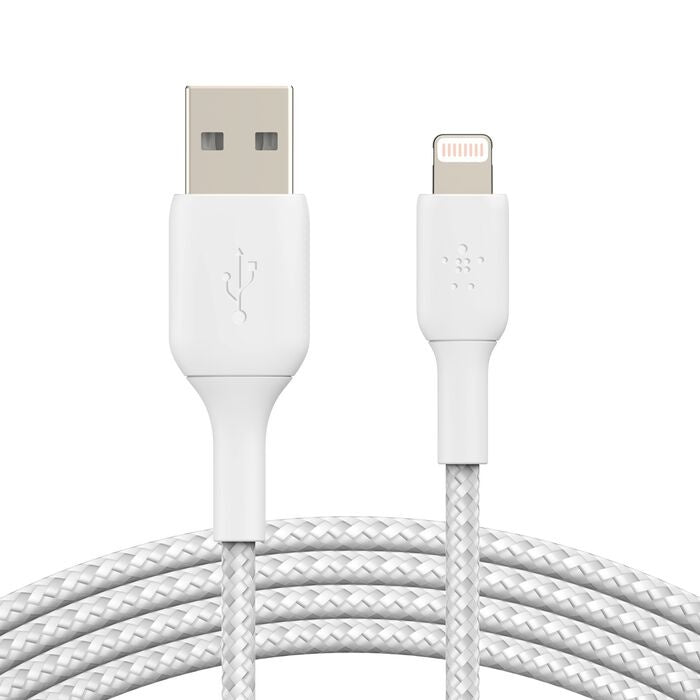 Belkin BoostCharge - Cable Lightning - Lightning macho a USB macho - 1 m - blanco