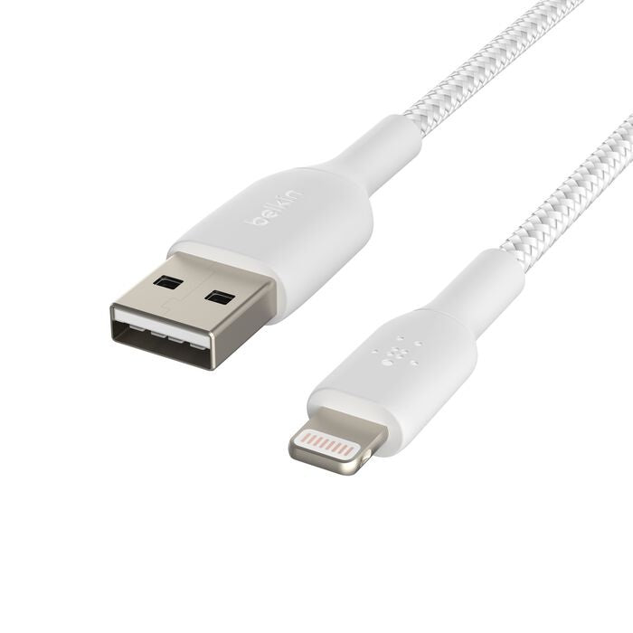 Belkin BoostCharge - Cable Lightning - Lightning macho a USB macho - 1 m - blanco