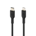 Belkin BoostCharge - Cable Lightning - 24 pin USB-C macho a Lightning macho - 1 m - negro - suministro de potencia USB (18W)