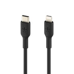 Belkin BoostCharge - Cable Lightning - 24 pin USB-C macho a Lightning macho - 1 m - negro - suministro de potencia USB (18W)