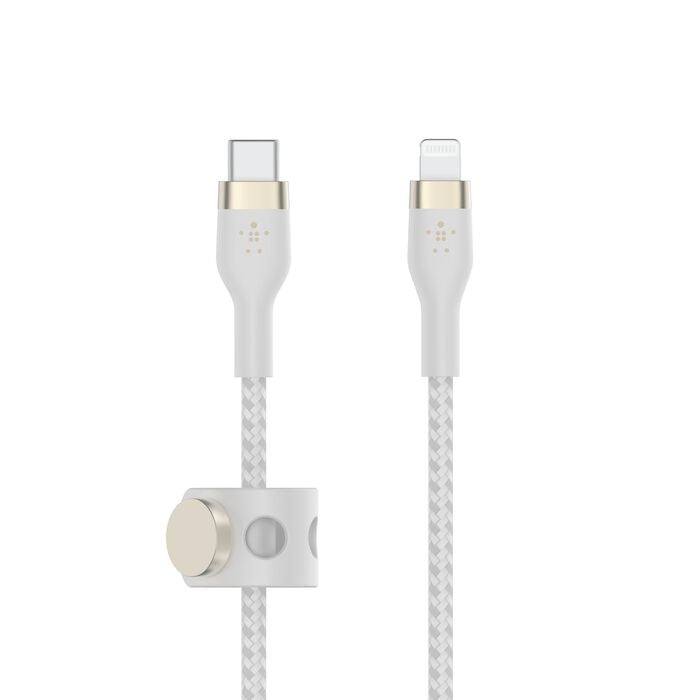 Belkin BoostCharge - Cable Lightning - 24 pin USB-C macho a Lightning macho - 2 m - blanco