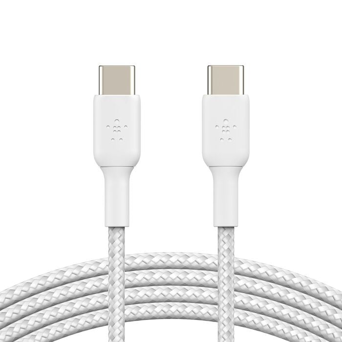 Belkin BoostCharge - Cable USB - 24 pin USB-C (M) a 24 pin USB-C (M) - 1 m - blanco