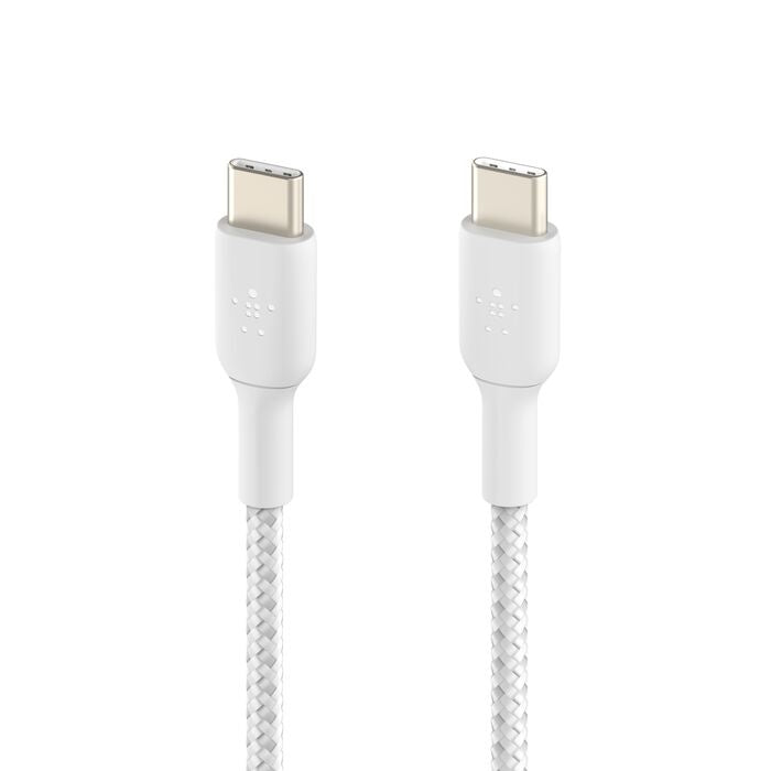 Belkin BoostCharge - Cable USB - 24 pin USB-C (M) a 24 pin USB-C (M) - 1 m - blanco