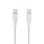 Belkin BoostCharge - Cable USB - 24 pin USB-C (M) a 24 pin USB-C (M) - 1 m - blanco
