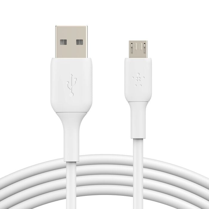 Belkin BoostCharge - Cable USB - Micro-USB tipo B (M) a USB (M) - 1 m - blanco
