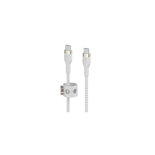 Belkin BoostCharge - Cable USB - 24 pin USB-C (M) a 24 pin USB-C (M) - 2 m - blanco