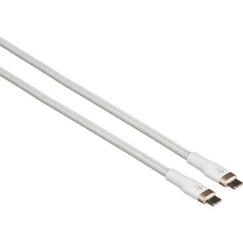 Belkin BoostCharge - Cable USB - 24 pin USB-C (M) a 24 pin USB-C (M) - 2 m - blanco