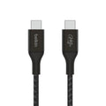 Belkin BoostCharge - Cable USB - 24 pin USB-C (M) a 24 pin USB-C (M) - USB 2.0 - 2 m - compatible con hasta 240 W de potencia - negro