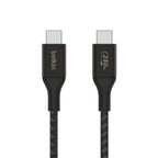 Belkin BoostCharge - Cable USB - 24 pin USB-C (M) a 24 pin USB-C (M) - USB 2.0 - 2 m - compatible con hasta 240 W de potencia - negro