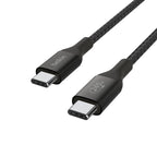 Belkin BoostCharge - Cable USB - 24 pin USB-C (M) a 24 pin USB-C (M) - USB 2.0 - 2 m - compatible con hasta 240 W de potencia - negro
