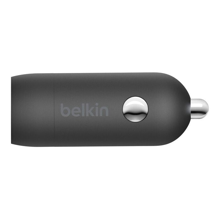 Belkin - Adaptador de corriente para el coche - 20 vatios - Fast Charge (24 pin USB-C) - negro
